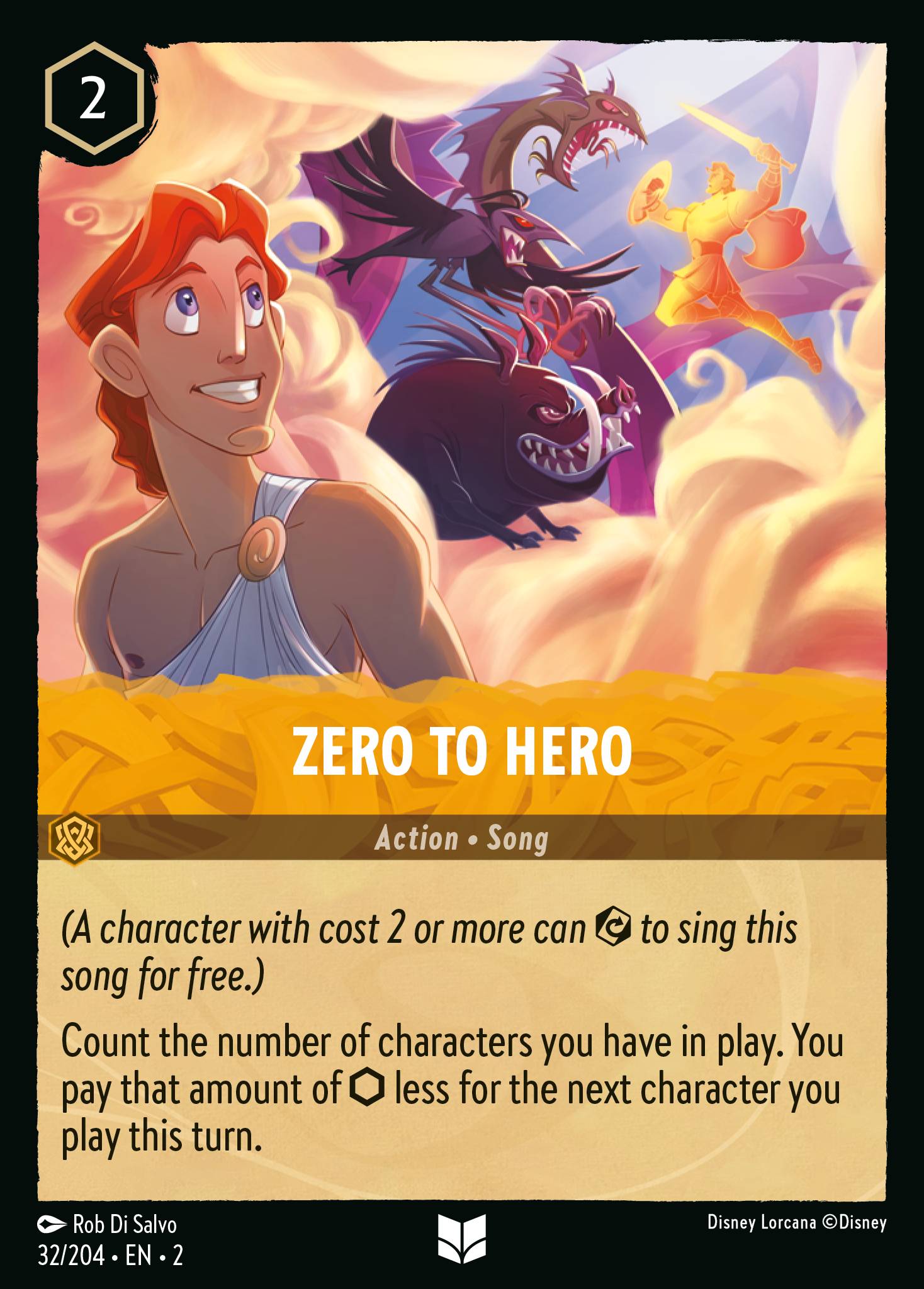Zero to Hero Disney Lorcana card