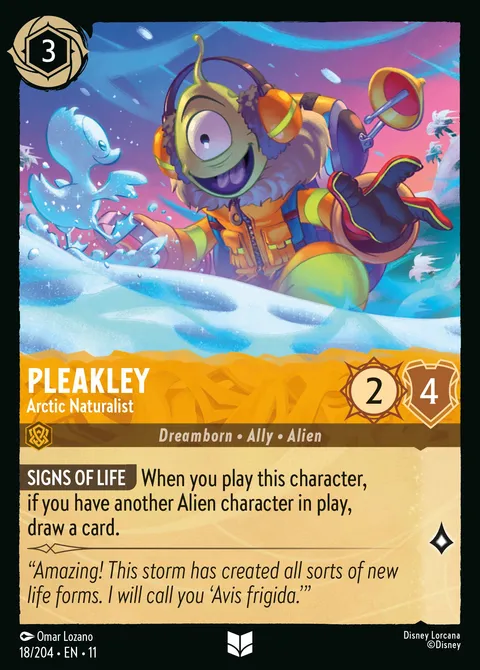 Pleakley — Arctic Naturalist Disney Lorcana card