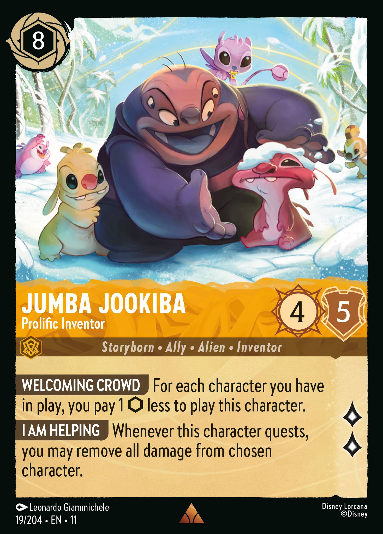 Jumba Jookiba — Prolific Inventor Disney Lorcana card