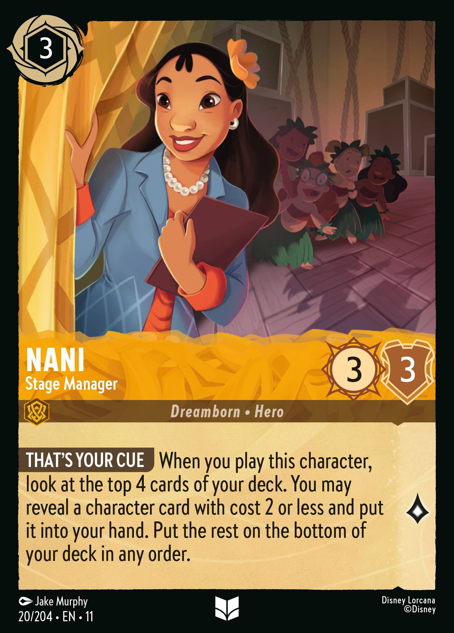 Nani — Stage Manager Disney Lorcana card