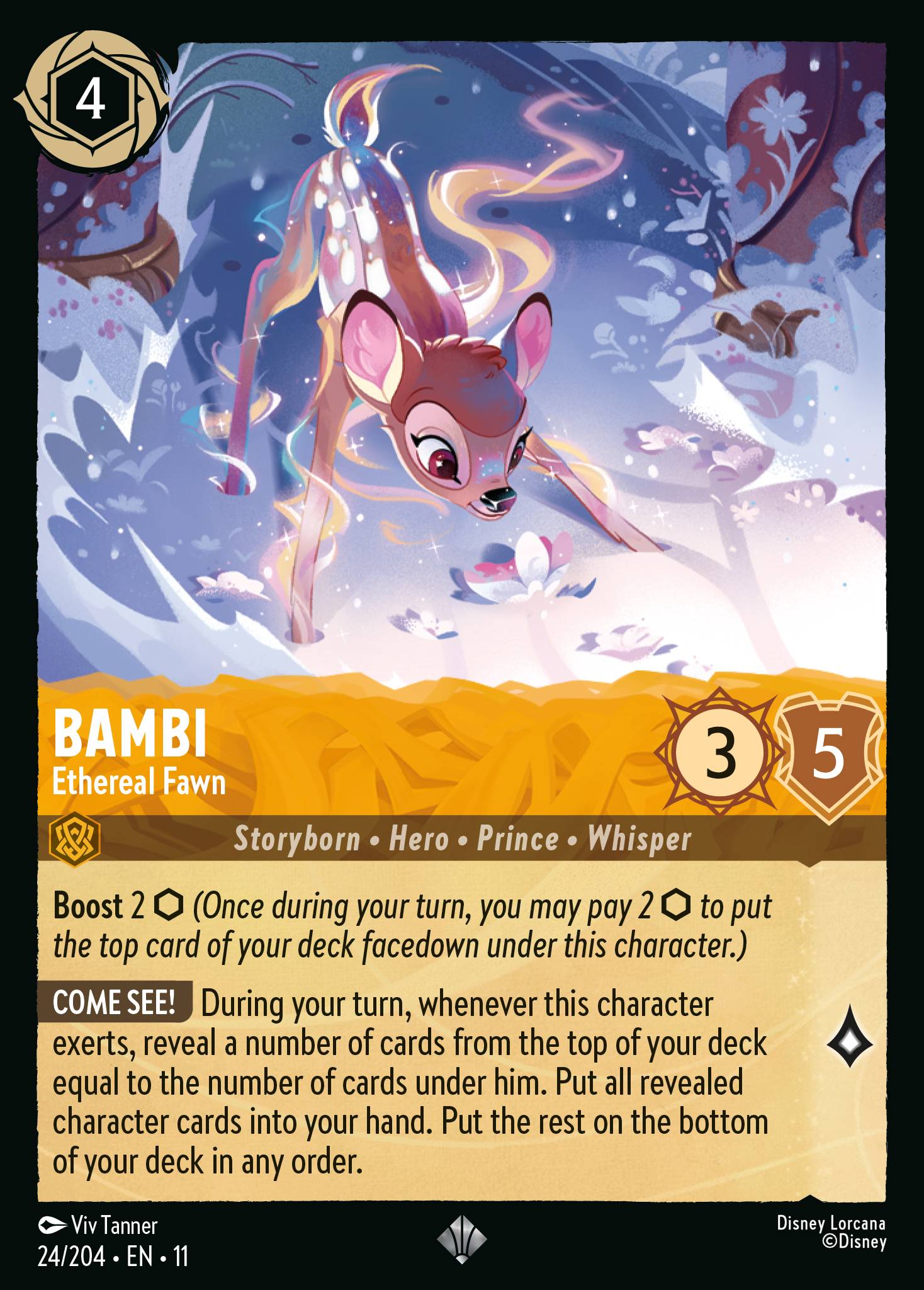 Bambi — Ethereal Fawn Disney Lorcana card