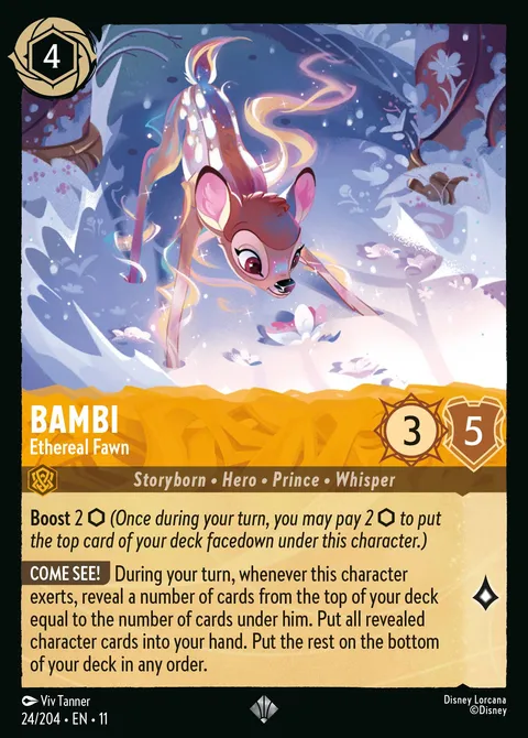 Bambi — Ethereal Fawn Disney Lorcana card