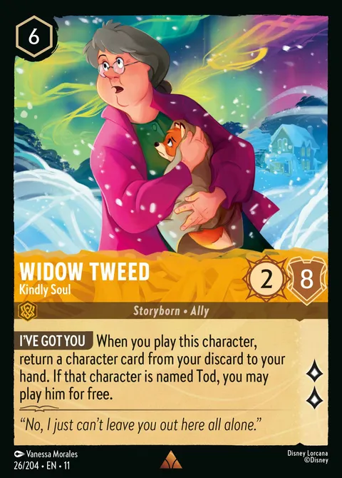 Widow Tweed — Kindly Soul Disney Lorcana card