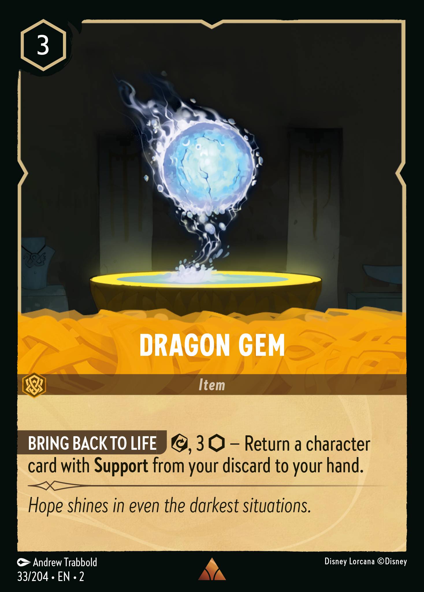 Dragon Gem Disney Lorcana card