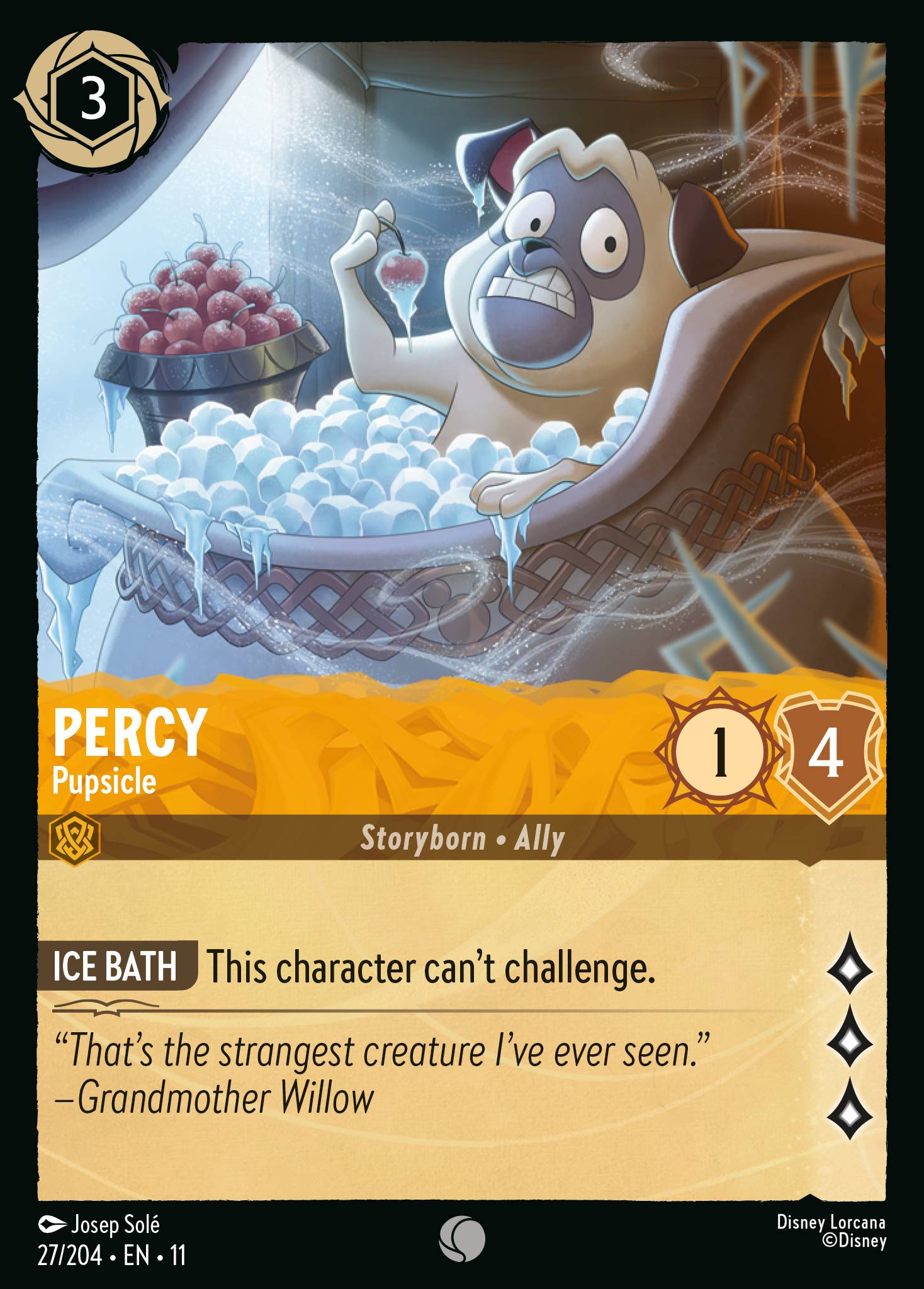 Percy — Pupsicle Disney Lorcana card