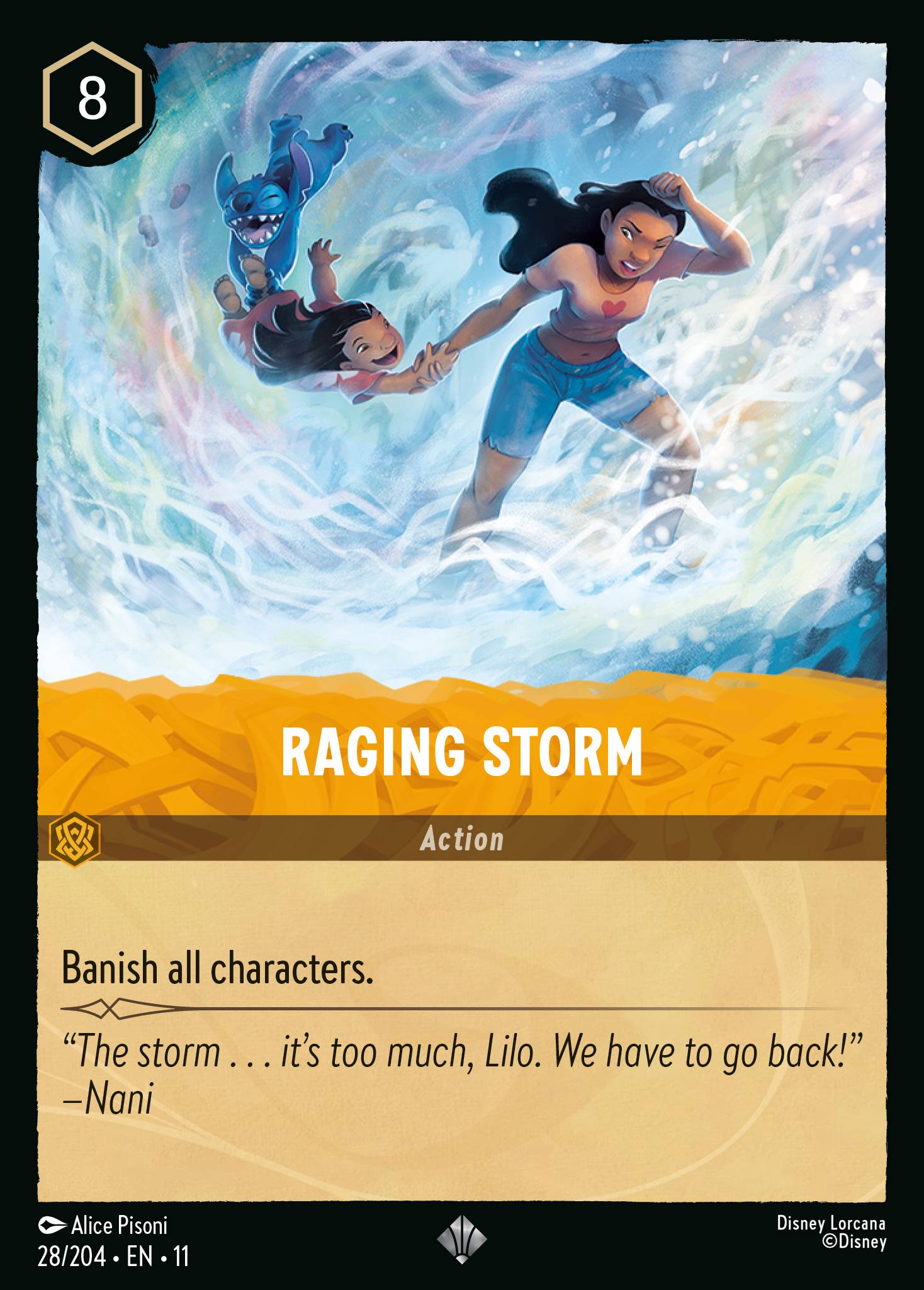Raging Storm Disney Lorcana card