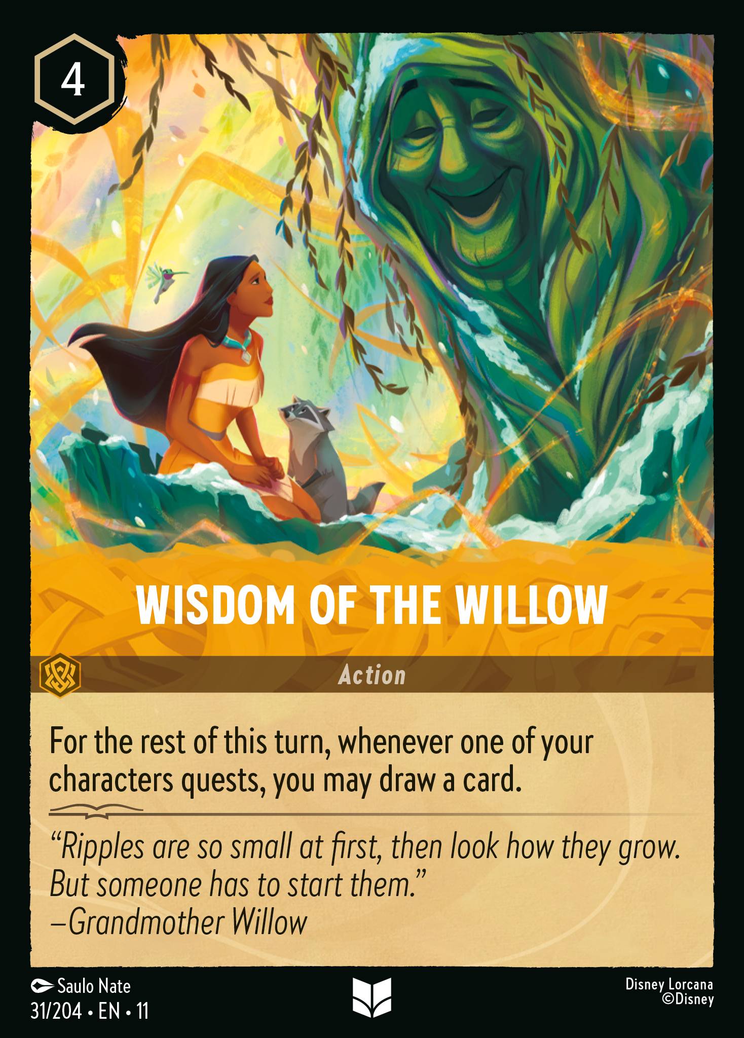 Wisdom of the Willow Disney Lorcana card