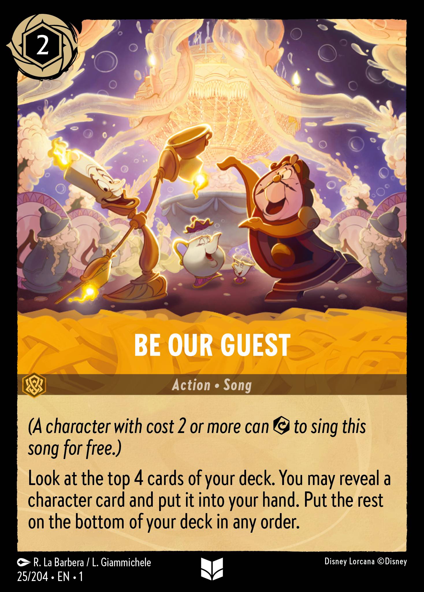 Be Our Guest Disney Lorcana card