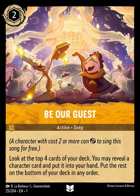 Be Our Guest Disney Lorcana card