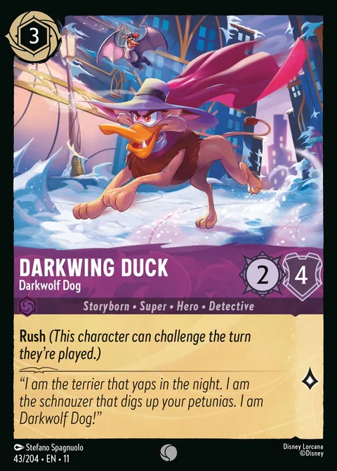 Darkwing Duck — Darkwolf Dog Disney Lorcana card