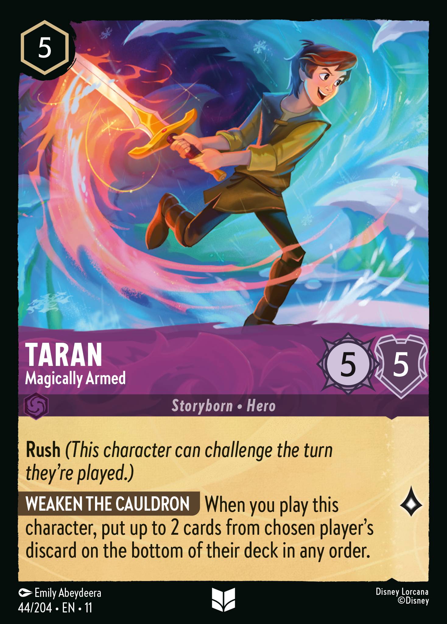 Taran — Magically Armed Disney Lorcana card