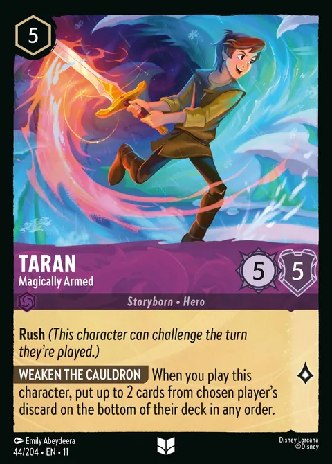Taran — Magically Armed Disney Lorcana card