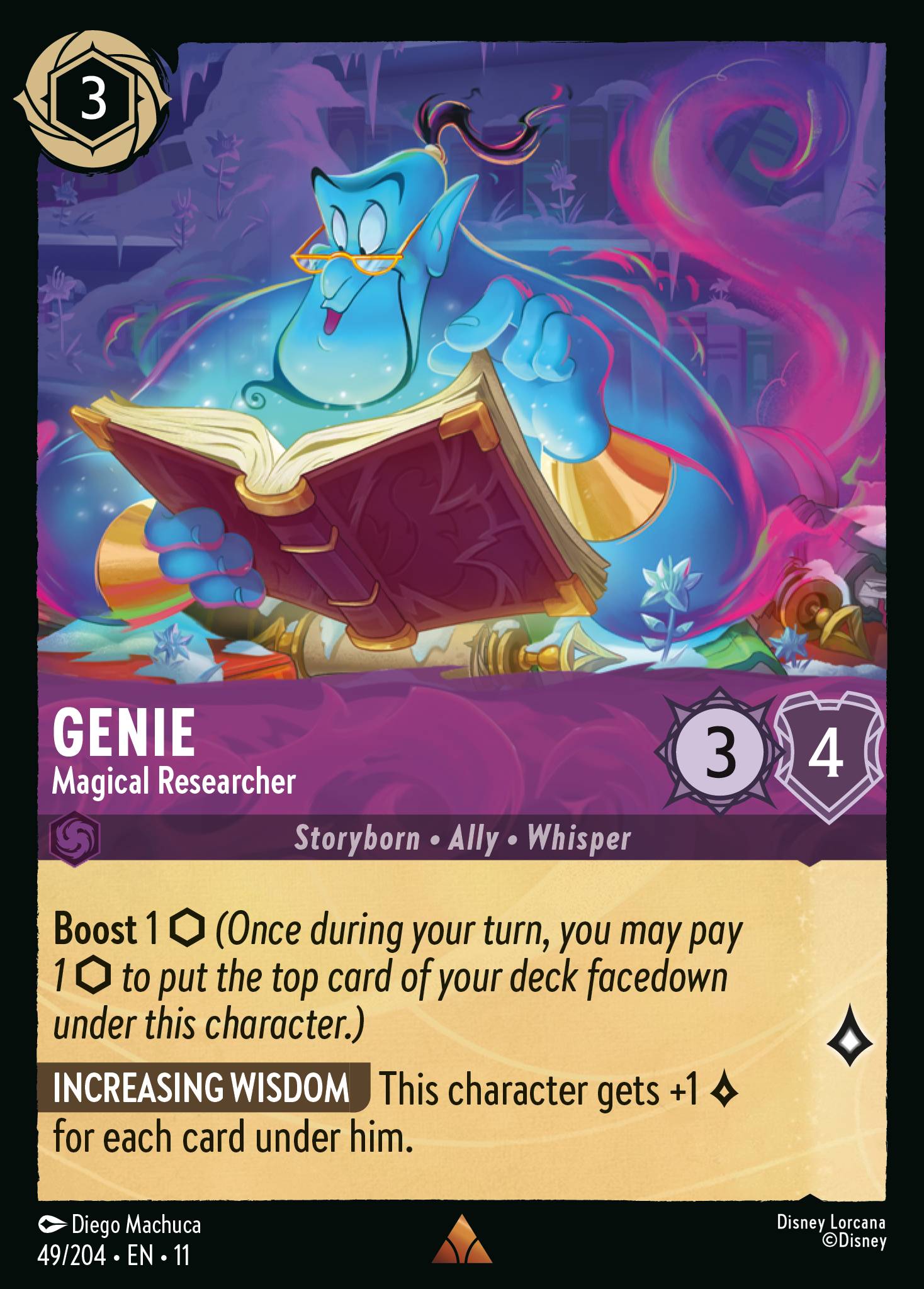 Genie — Magical Researcher Disney Lorcana card