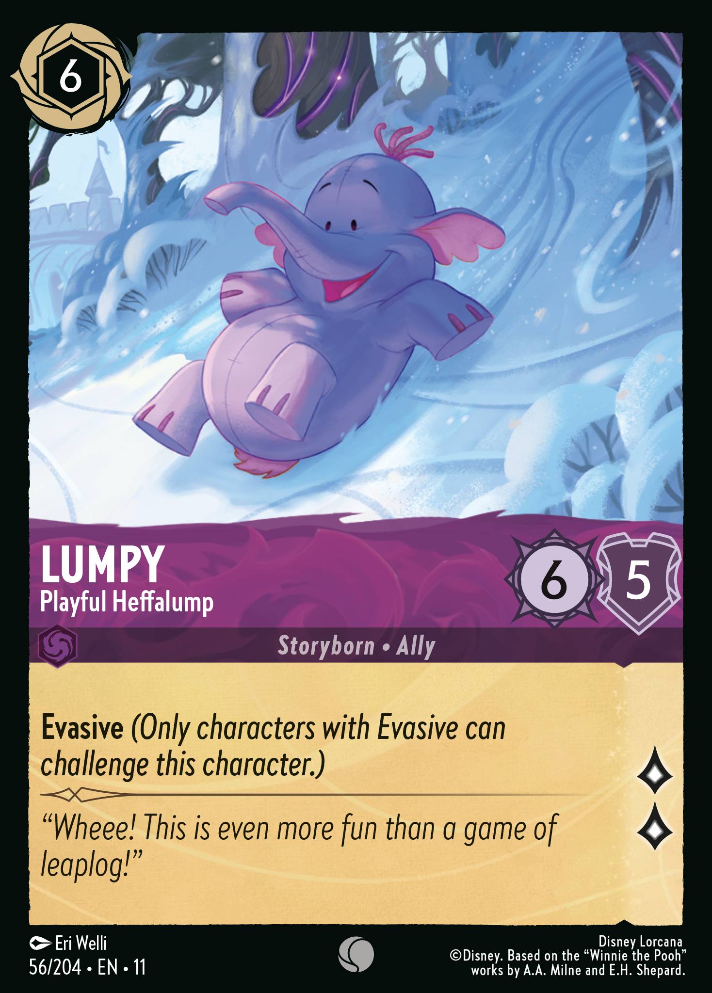 Lumpy — Playful Heffalump Disney Lorcana card