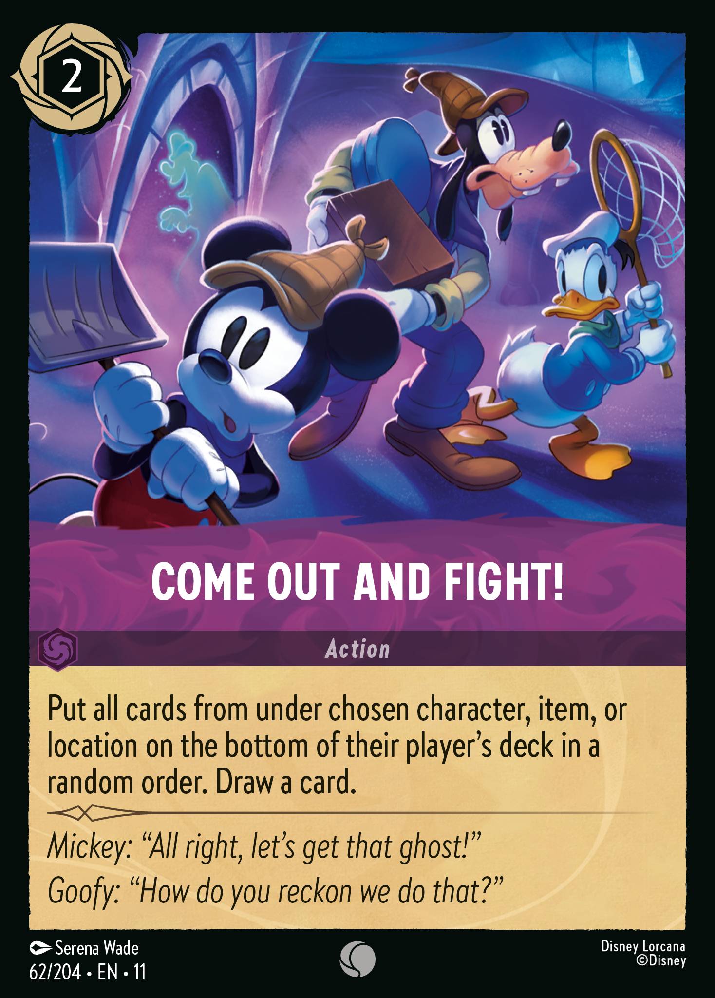 Come Out and Fight! Disney Lorcana card