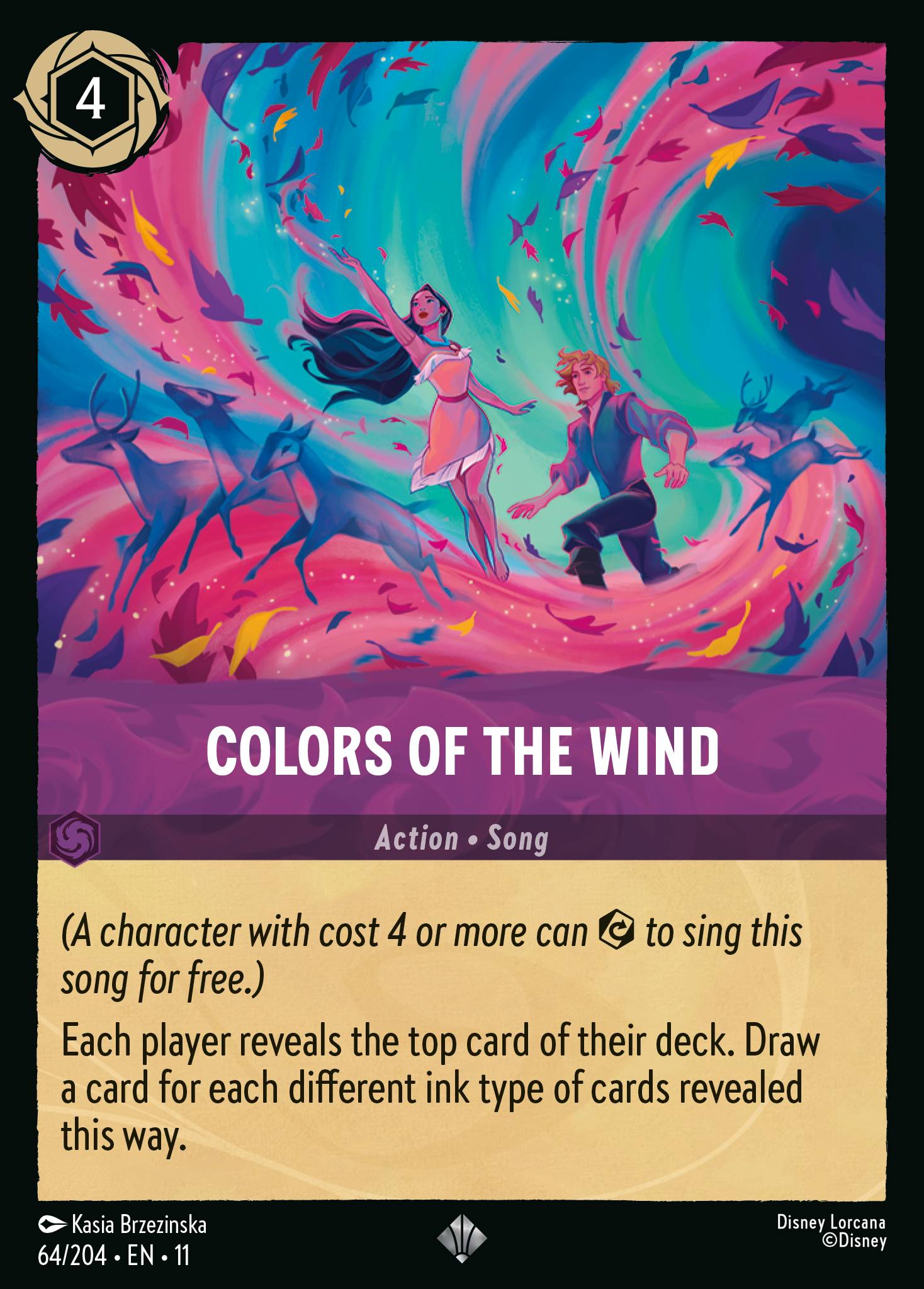 Colors of the Wind Disney Lorcana card