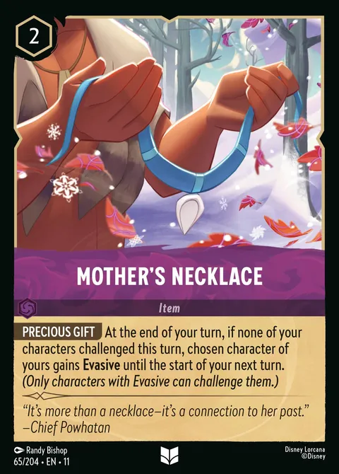 Mother's Necklace Disney Lorcana card