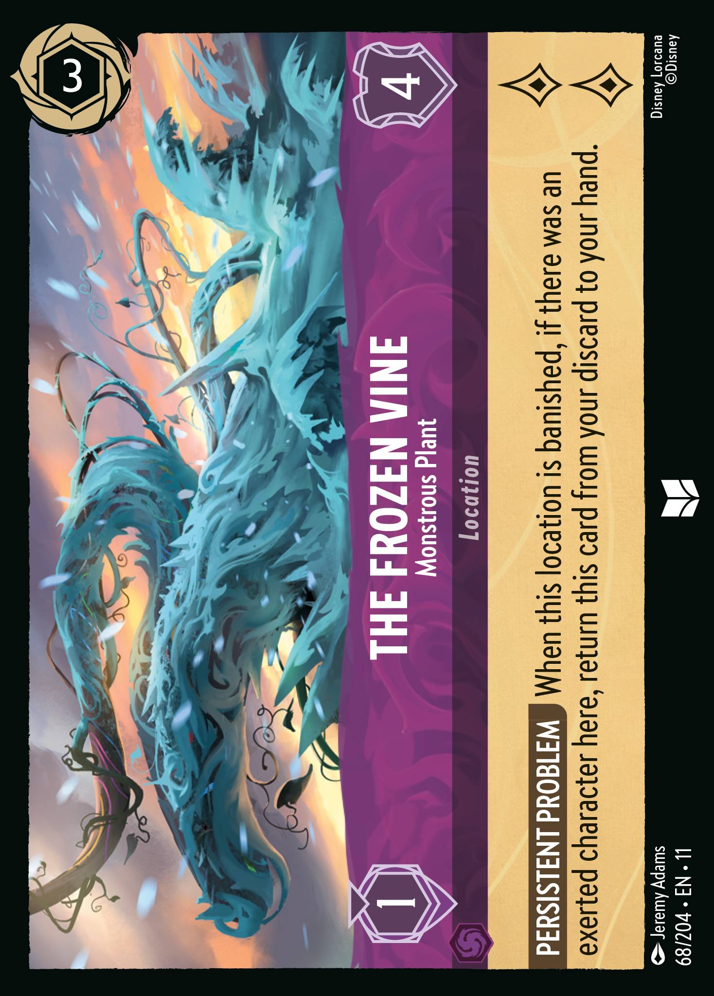 The Frozen Vine — Monstrous Plant Disney Lorcana card