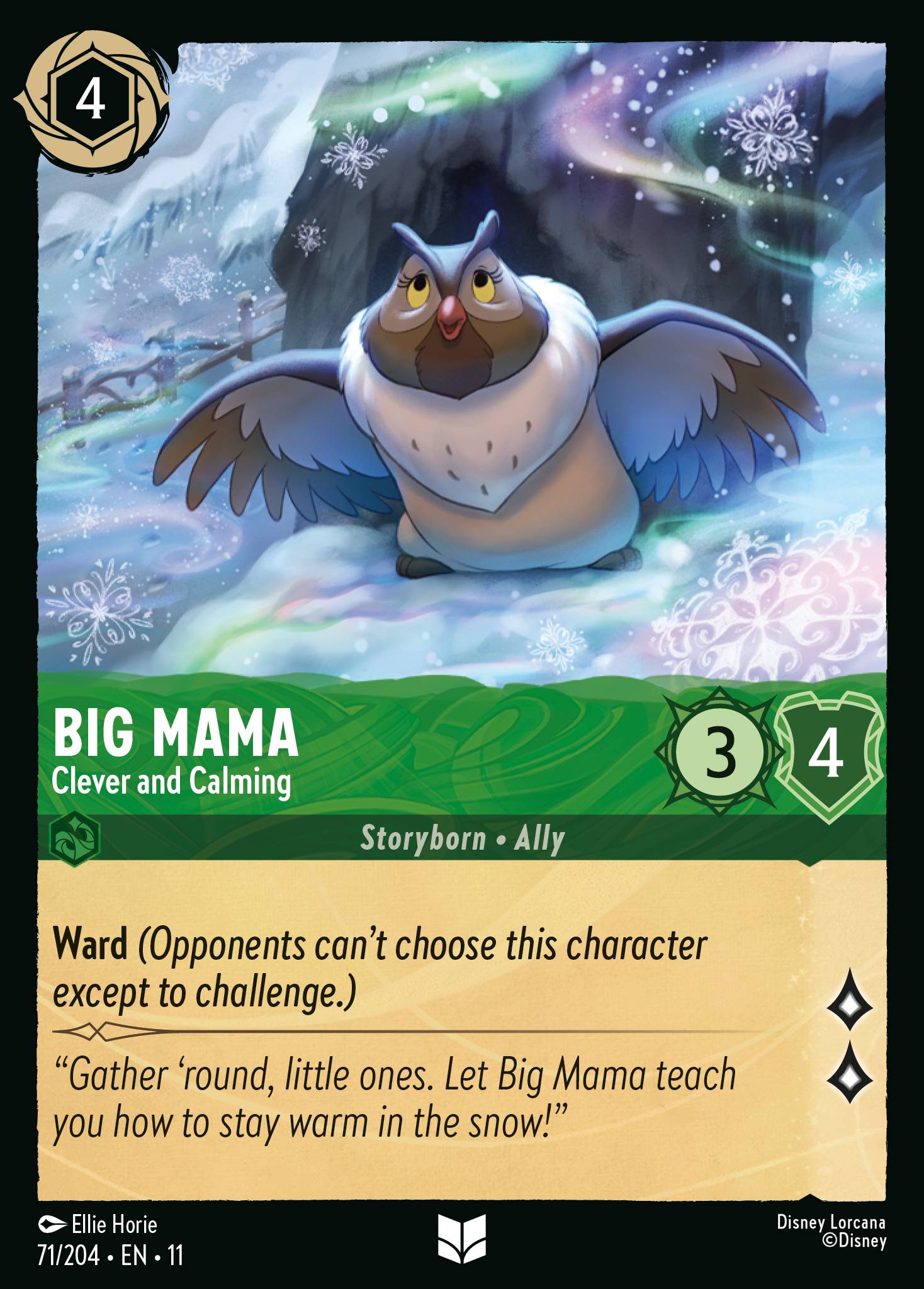 Big Mama — Clever and Calming Disney Lorcana card