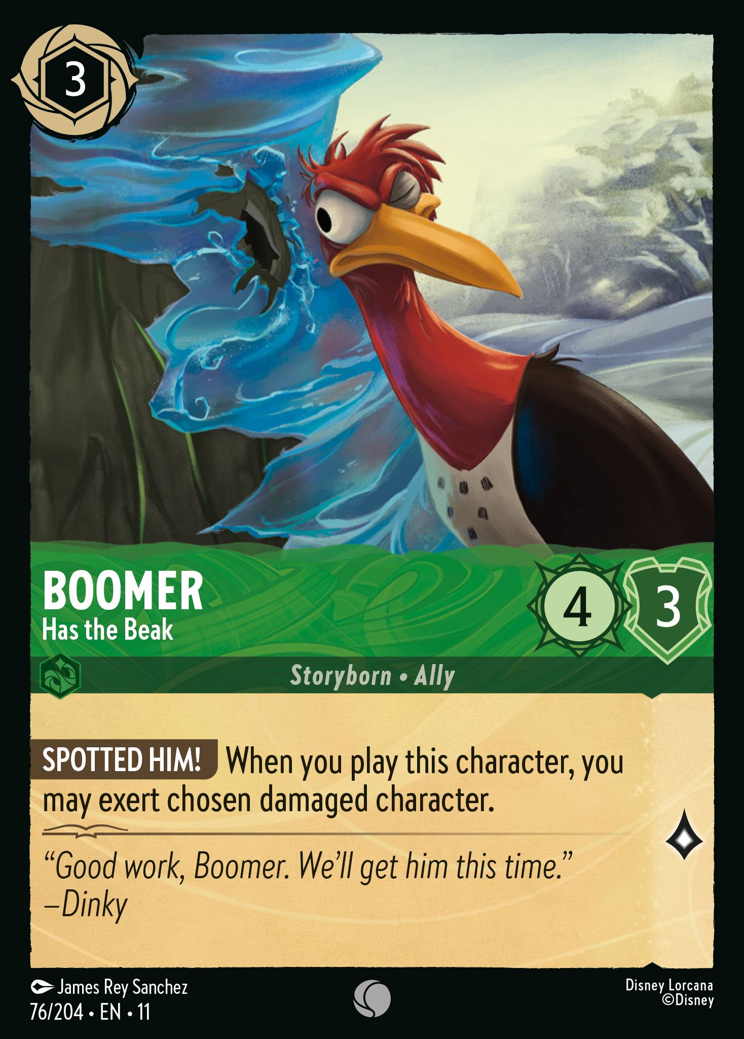 Boomer — Has the Beak Disney Lorcana card