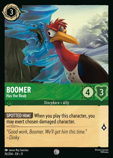 Boomer — Has the Beak Disney Lorcana card