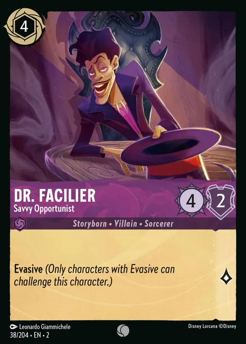 Dr. Facilier — Savvy Opportunist Disney Lorcana card
