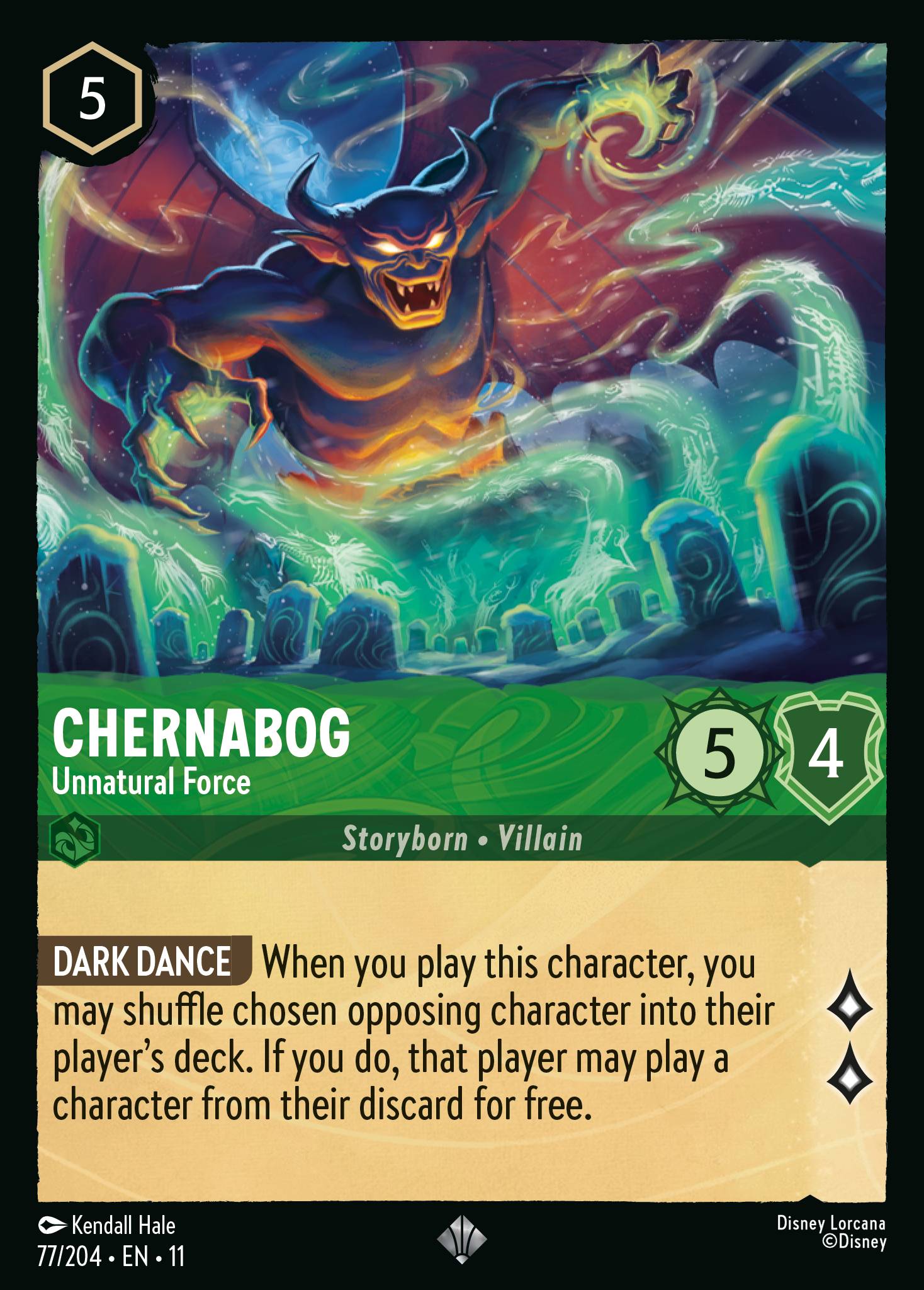 Chernabog — Unnatural Force Disney Lorcana card