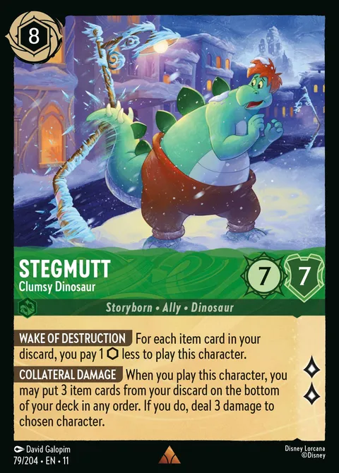 Stegmutt — Clumsy Dinosaur Disney Lorcana card