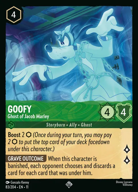 Goofy — Ghost of Jacob Marley Disney Lorcana card