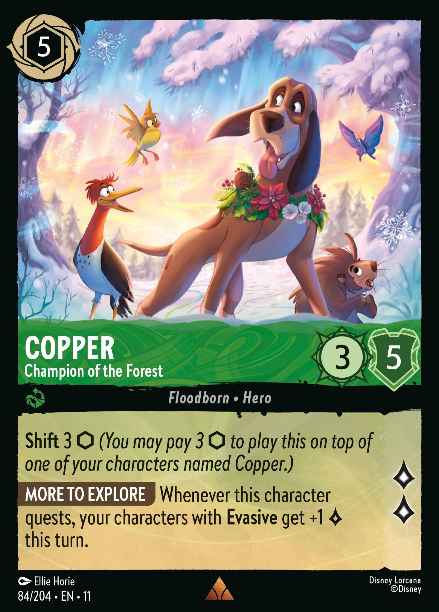 Copper — Champion of the Forest Disney Lorcana card