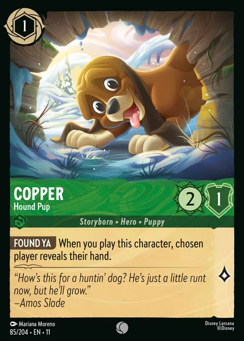 Copper — Hound Pup Disney Lorcana card