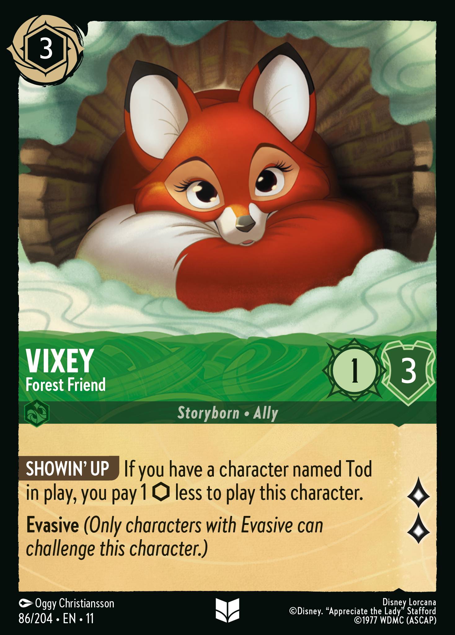 Vixey — Forest Friend Disney Lorcana card