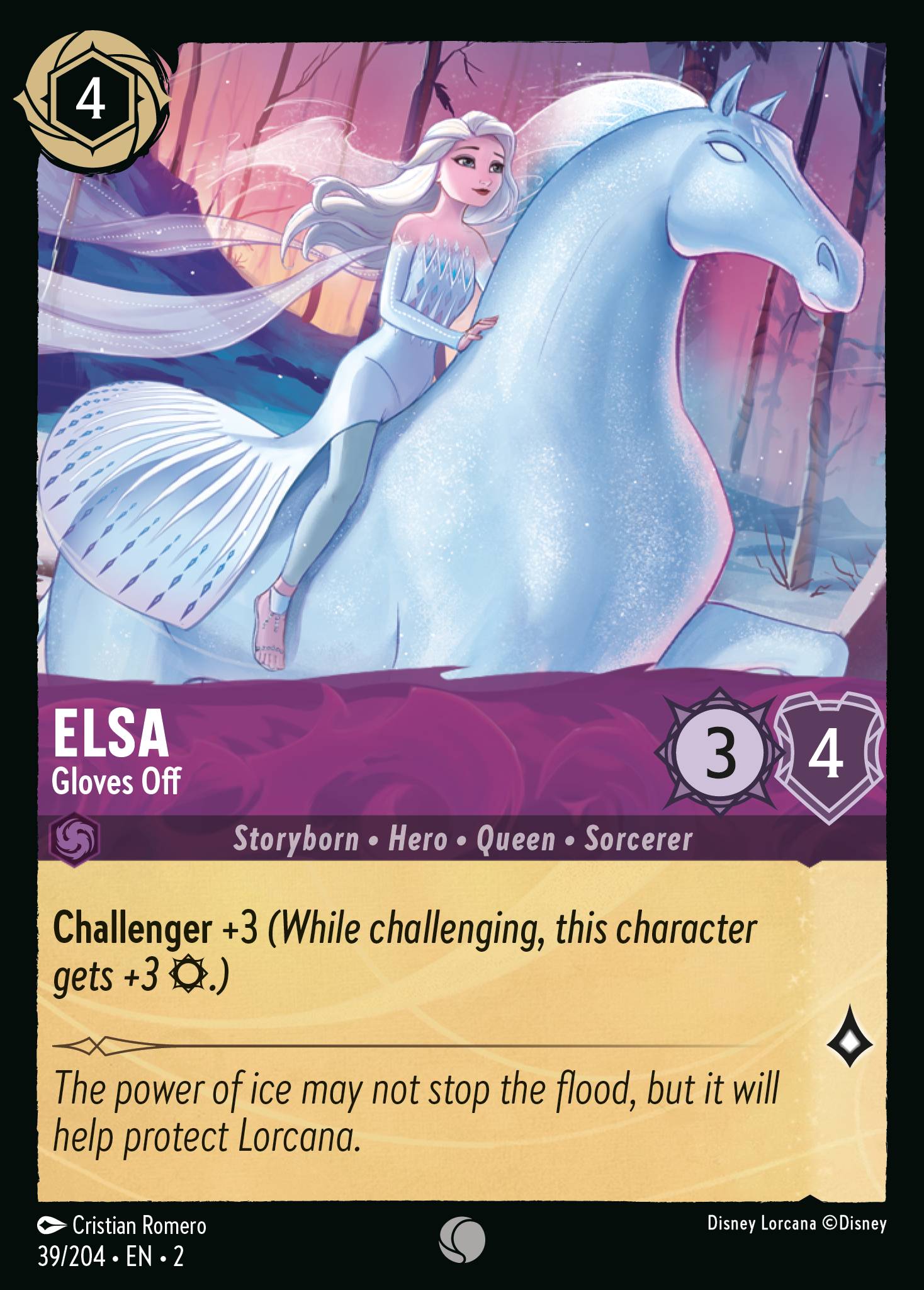 Elsa — Gloves Off Disney Lorcana card