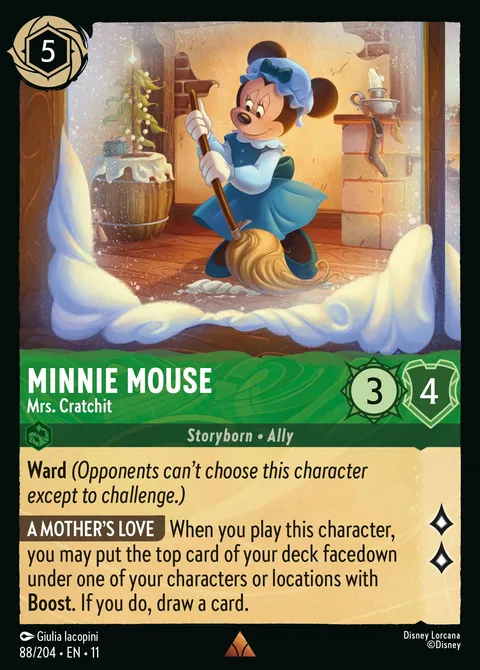 Minnie Mouse — Mrs. Cratchit Disney Lorcana card
