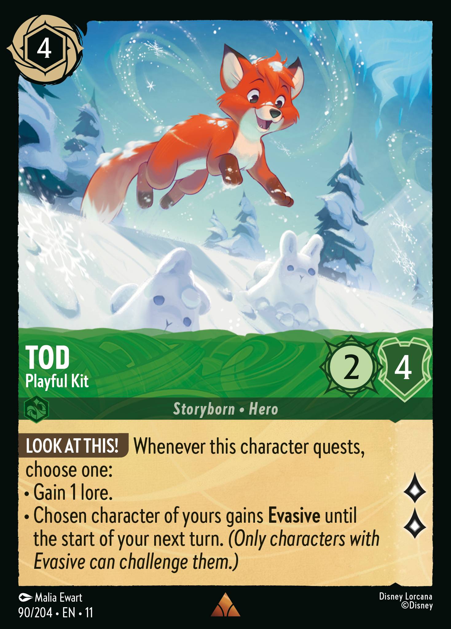 Tod — Playful Kit Disney Lorcana card