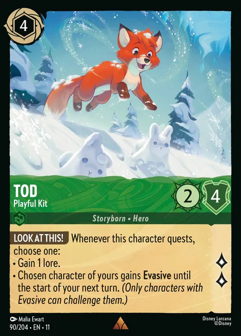 Tod — Playful Kit Disney Lorcana card