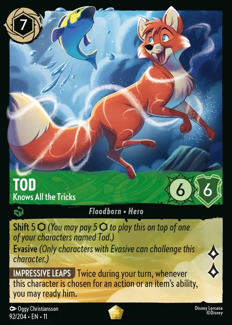 Tod — Knows All the Tricks Disney Lorcana card