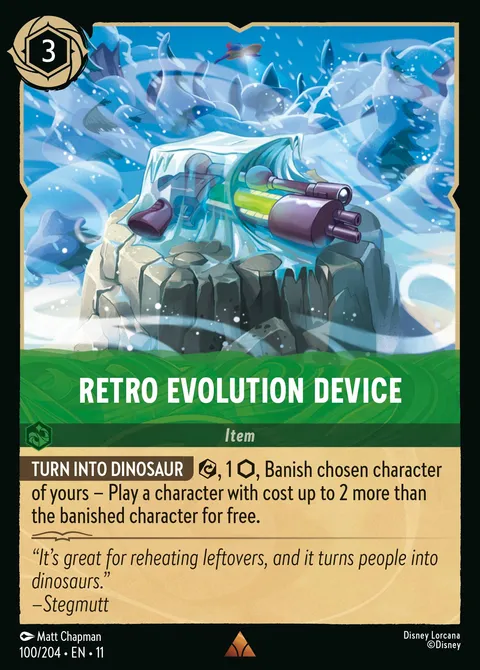 Retro Evolution Device Disney Lorcana card