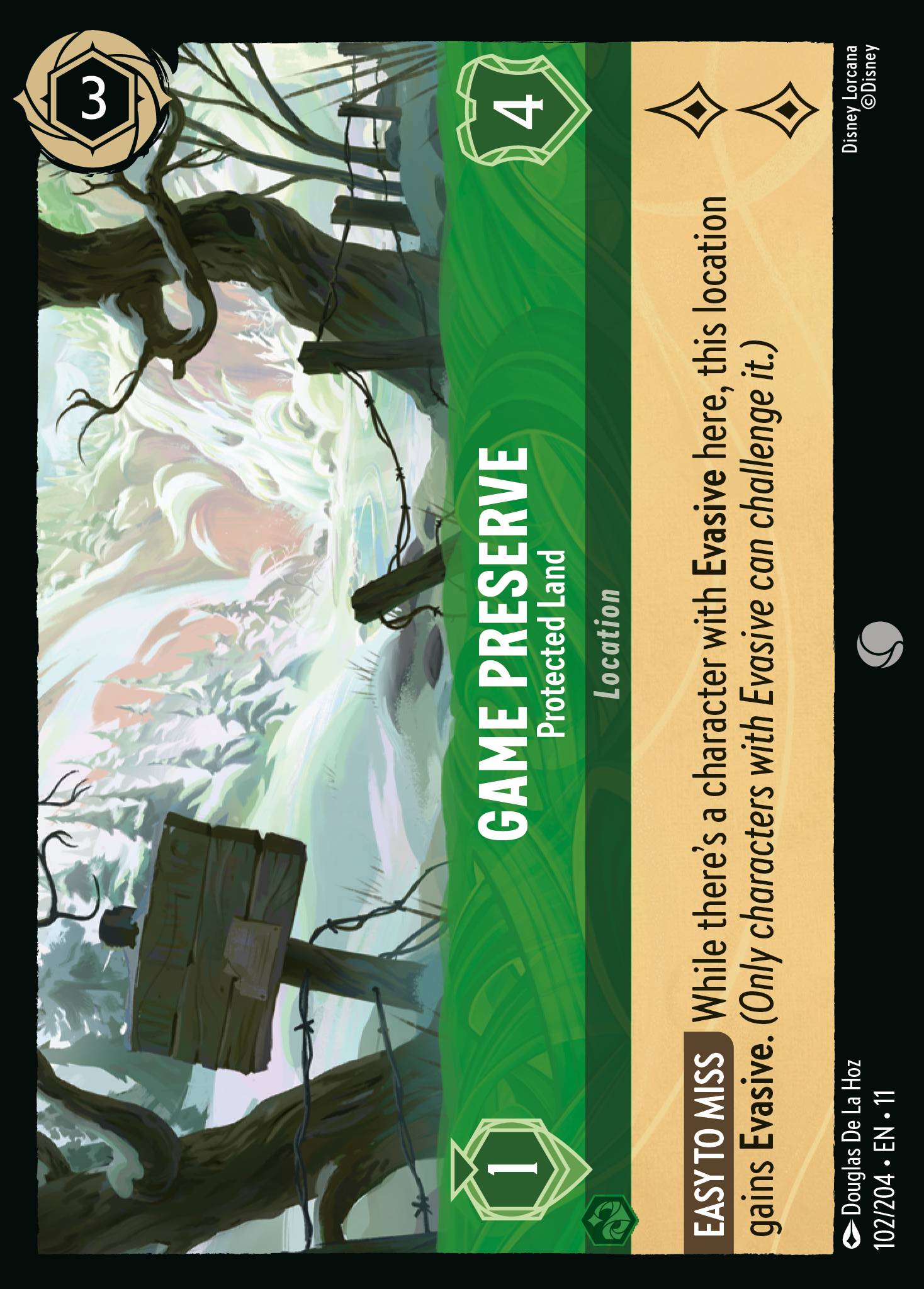 Game Preserve — Protected Land Disney Lorcana card
