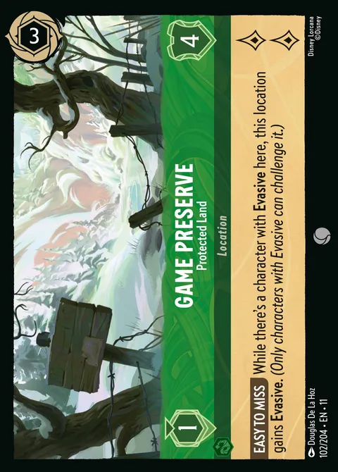 Game Preserve — Protected Land Disney Lorcana card