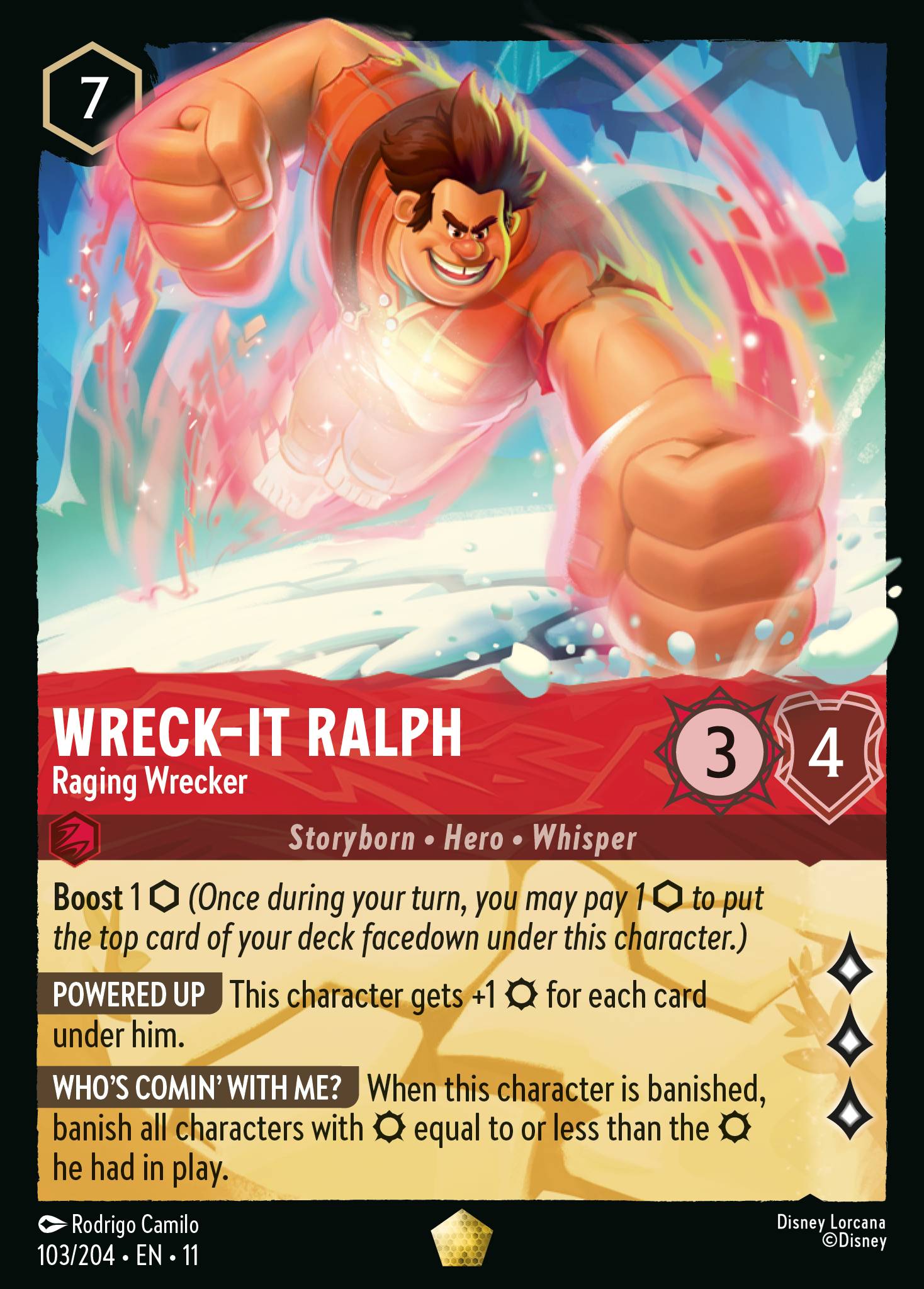 Wreck-it Ralph — Raging Wrecker Disney Lorcana card