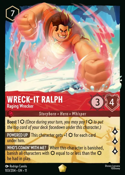 Wreck-it Ralph — Raging Wrecker Disney Lorcana card