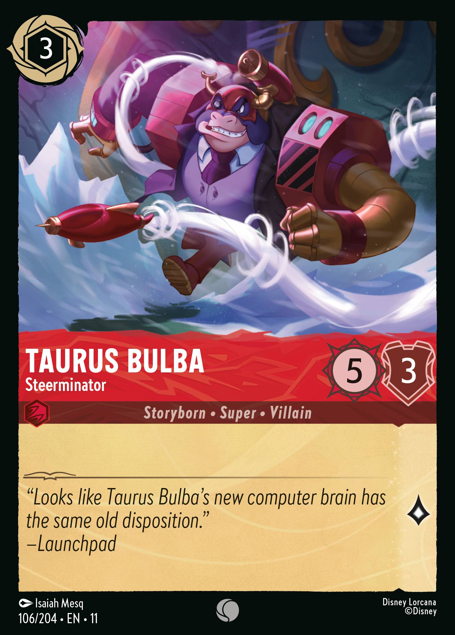 Taurus Bulba — Steerminator Disney Lorcana card