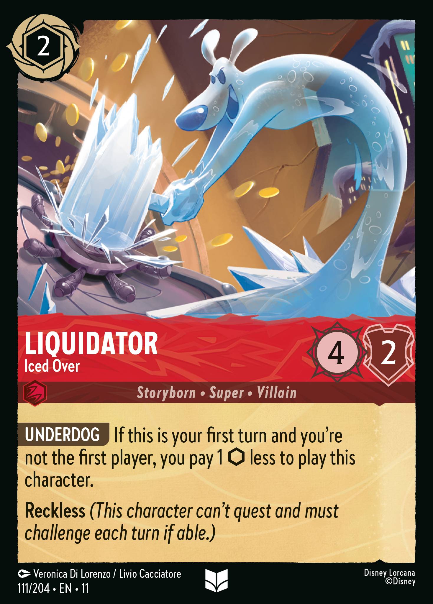 Liquidator — Iced Over Disney Lorcana card