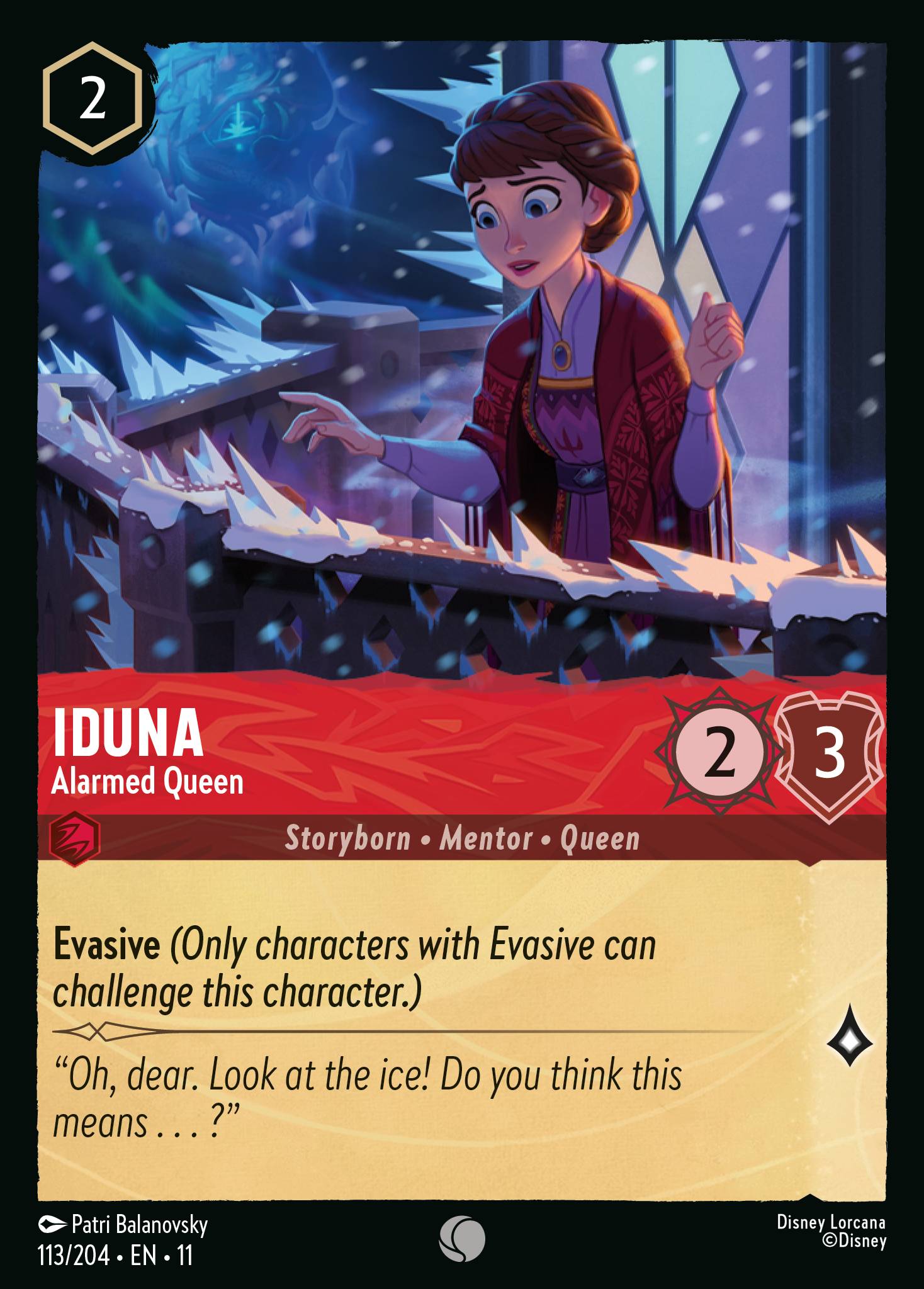 Iduna — Alarmed Queen Disney Lorcana card