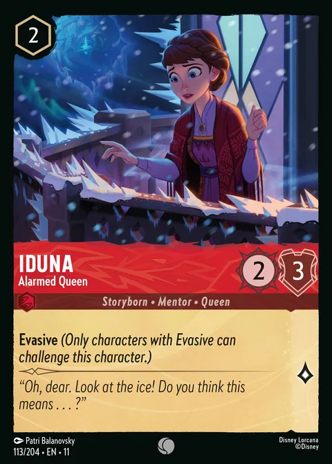 Iduna — Alarmed Queen Disney Lorcana card