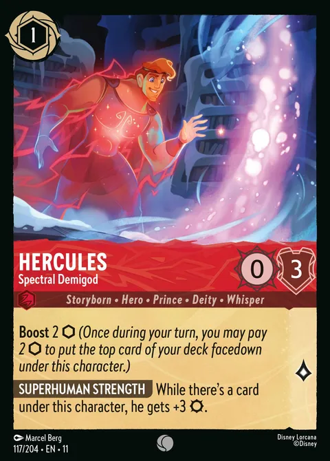 Hercules — Spectral Demigod Disney Lorcana card