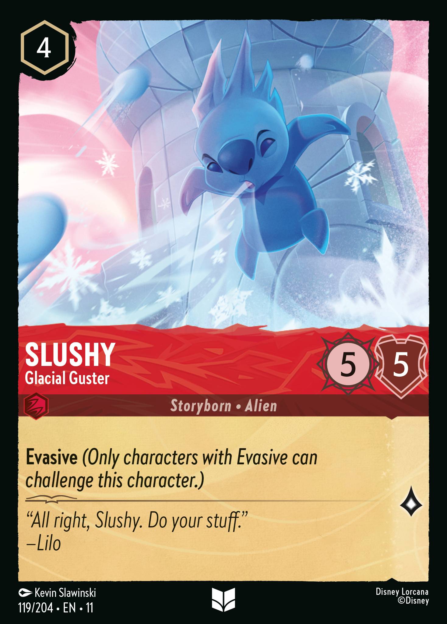Slushy — Glacial Guster Disney Lorcana card