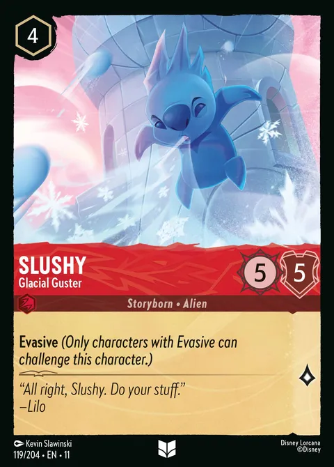 Slushy — Glacial Guster Disney Lorcana card