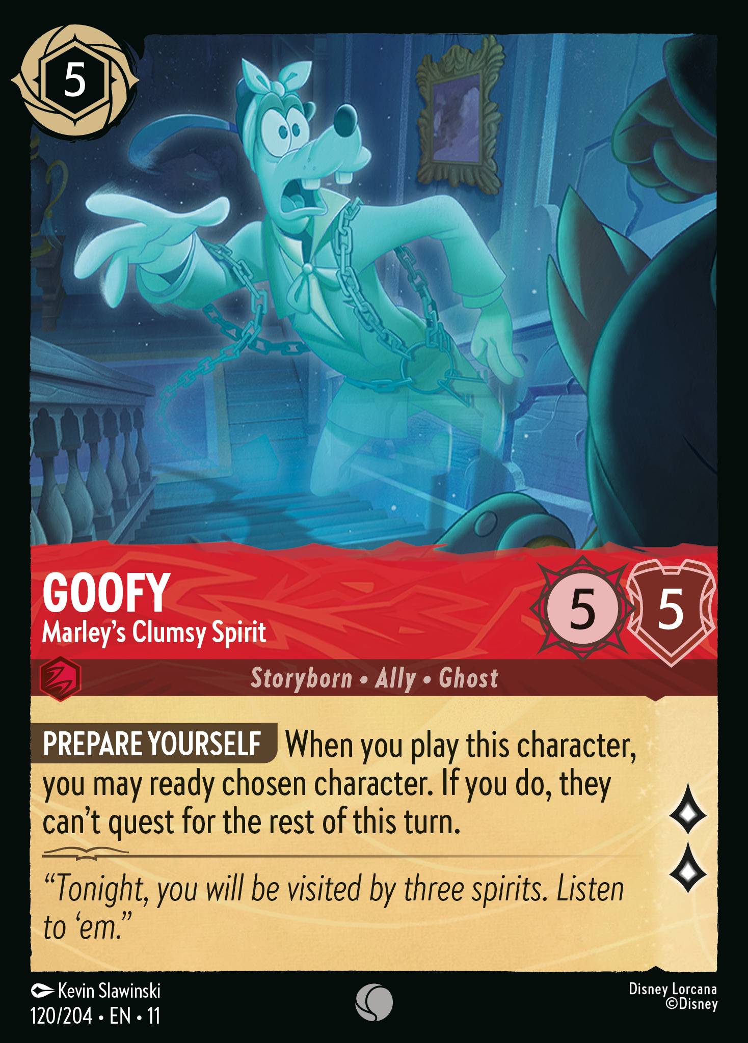 Goofy — Marley's Clumsy Spirit Disney Lorcana card